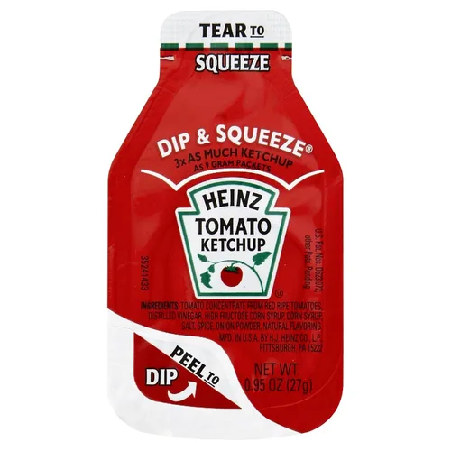 Vista 16 de Paquetes Heinz de ketchup de porción individual (0.3 oz por paquete, paquete de 200)