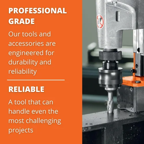 Vista 5 de Slugger by Fein - Cortador anular de cobalto HSS con geometría de corte mejorada para perforación de precisión, acero de alta durabilidad