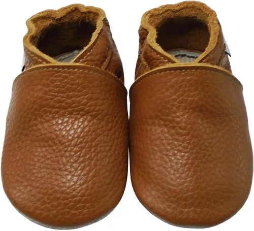 Vista 2 de Mejale - Zapatos de bebé para niños pequeños con suela suave de piel