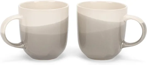 Vista 23 de Elanze Designs Paquete de 2 tazas de café de cerámica de cerámica de 14 onzas, color verde eucalipto