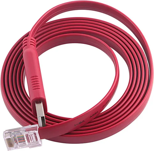 Vista 5 de Cable adaptador de consola USB a RS232 Serial RJ45 de 6 pies para routers/switches TP-Link Cisco Huawei TP-Link para conectar PC portátil compatible