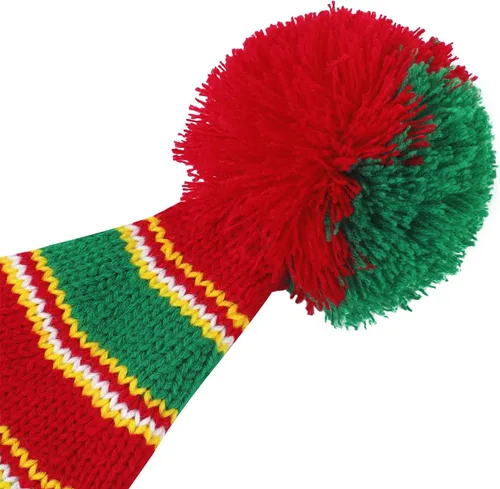 Vista 21 de American Trends Gorro de Papá Noel, gorro de Navidad cálido para invierno, gorro holgado de punto trenzado para adultos, mujeres y hombres, fiesta