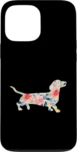 Vista 23 de Funda para perro salchicha floral para iPhone 12 mini