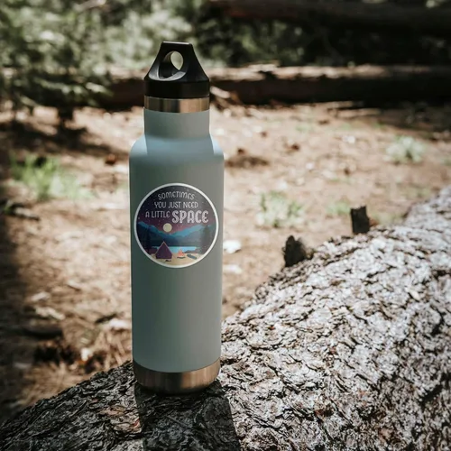 Vista 4 de Sometimes You Need a Little Space Lake - Calcomanías para parachoques de automóvil, calcomanías de Lake Life para Hydroflask - Calcomanía de cita