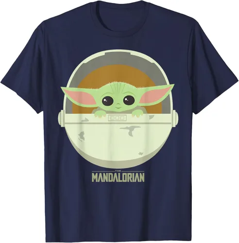 Vista 23 de Star Wars The Mandalorian The Child Bassinet - Camiseta con retrato Negro