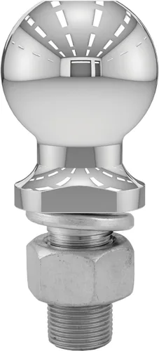 Vista 5 de CURT 40005 Bola de enganche cromada para remolque, 7,500 libras, diámetro de 2-5/16 pulgadas, vástago de 1 x 2-1/8 pulgadas