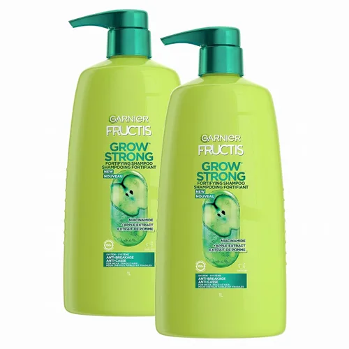 Vista 8 de Garnier Fructis Grow Strong Champú, 33.8 onzas líquidas, 1 unidad (el embalaje puede variar)