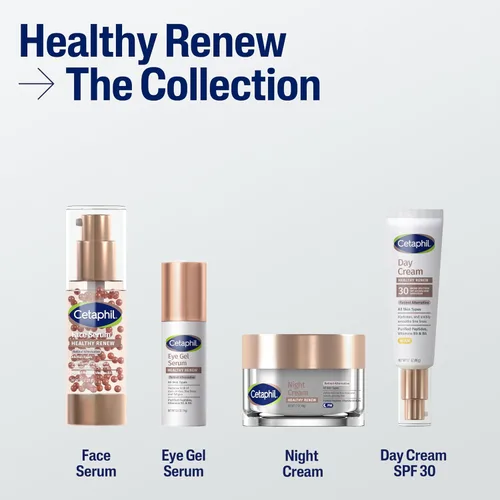 Vista 5 de Cetaphil Healthy Renew - Suero de gel hidratante para ojos de 0.5 onzas, crema para debajo de los ojos las 24 horas para antienvejecimiento, reduce