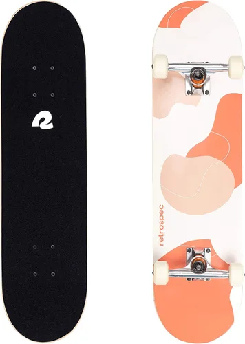 Vista 8 de Retrospec Alameda - Patineta completa Tablero de madera de arce canadiense con ejes de aleación de aluminio de 5.5 pulgadas para desplazamiento
