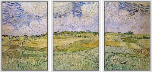 Vista 135 de wall26 Lienzo enmarcado para pared, juego de arte con flores de almendra de Vincent Van Gogh, naturaleza, ilustraciones de área silvestre, bellas