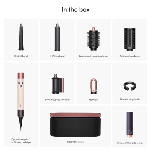 Vista 3 de Dyson Airwrap i.d.™ Multi-Styler, Allure Winner, conexión Bluetooth, sin daños por calor, versatilidad 6 en 1, estilizador inteligente