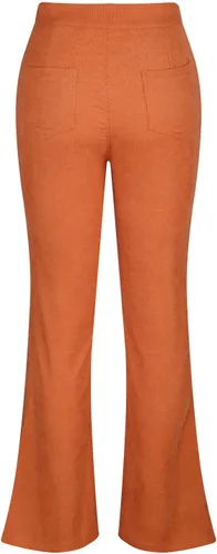 Vista 4 de wadyob Pantalones de pana para mujer, pantalones acampanados para mujer, leggings de yoga de cintura alta, pantalones elásticos con bolsillos