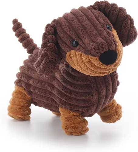 Vista 2 de Apricot Lamb Henry Dachshund - Animales de peluche para niños, suaves y lindos juguetes de peluche para bebé niña y niño, 10.6 pulgadas