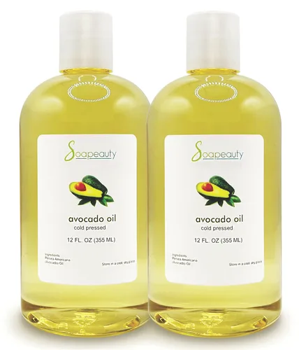 Vista 10 de Soapeauty Aceite de aguacate para piel y cabello, prensado en frío, 100% puro y natural, aceite portador para aceites esenciales, aceite de masaje