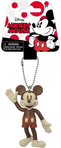 Vista 2 de Disney Llavero flexible de Mickey Mouse retro (marrón) accesorio para llaves, multicolor, 3 pulgadas