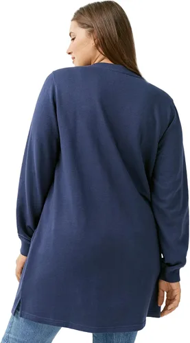 Vista 3 de ellos Sudadera para mujer, talla grande, bolsillo con cremallera