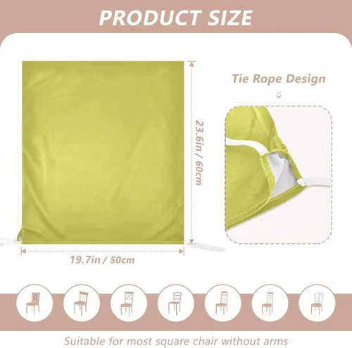 Vista 3 de Chartreuse - Fundas decorativas para respaldo de silla para banquetes de boda, suaves, lavables a mano, fundas decorativas para sillas de comedor, 6