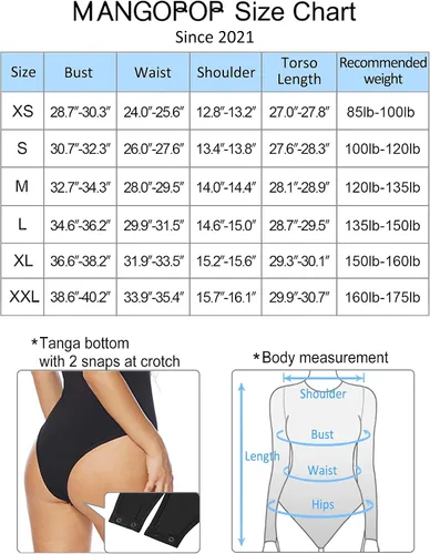 Vista 5 de MANGOPOP Womens Short Sleeve Bodysuit Front Cutout Sexy T-shirt Body Suits