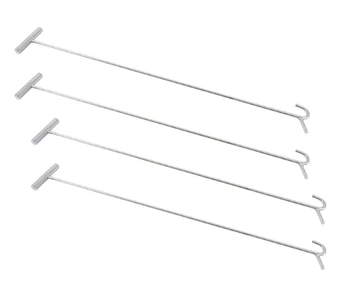 Vista 10 de Mytee Products Extractor de pasador de quinta rueda cromado resistente con gancho de 34 pulgadas