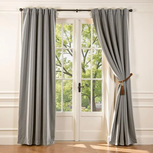Vista 21 de Lazzzy - Cortinas de terciopelo blanco de 63 pulgadas de largo para sala de estar o dormitorio, cortinas con filtro de luz, aislación térmica