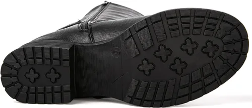 Vista 6 de GLOBALWIN Botas acolchadas hasta la rodilla para mujer, botas con tiras para mujer