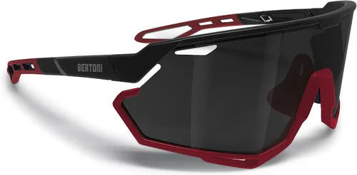 Vista 13 de Bertoni Gafas de sol deportivas para ciclismo MTB Running para hombres y mujeres en TR90 lente ancha antivaho mod. ALPHA NUEVO
