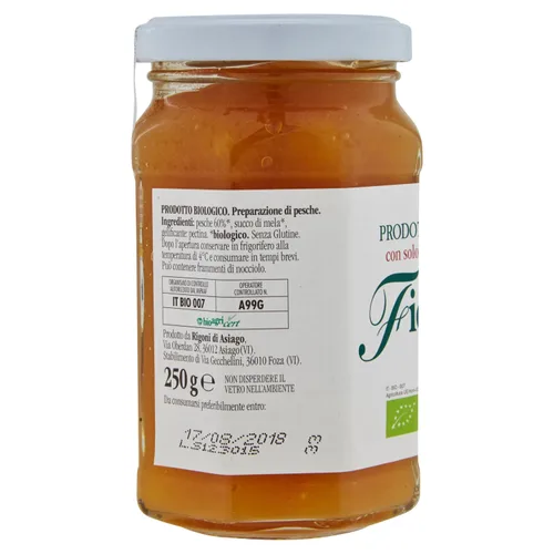 Vista 5 de Rigoni di Asiago Fiordifrutta Organic Fruit Spread, melocotón, 6