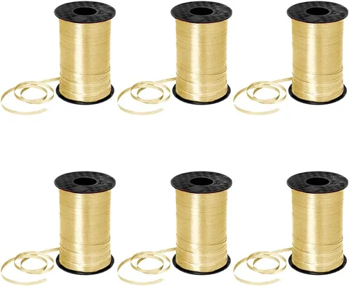 Vista 55 de PMU Tira de cinta rizadora negra de 500 yardas x 3/16 pulgadas para envolver regalos, decoración de cumpleaños, celebraciones, fiestas, accesorios