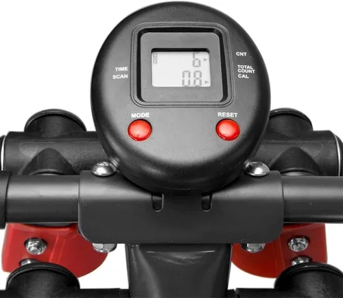 Vista 3 de Máquina elíptica, caminadores de aire, planeador de aire multidireccional, para fitness, máquina de entrenamiento y ejercicio con monitor LCD, B, A