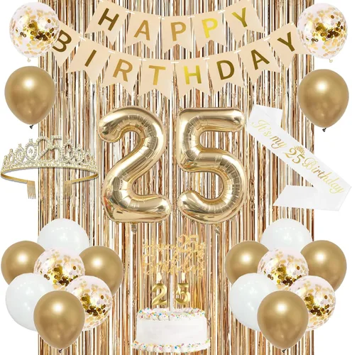 Vista 21 de Trgowaul Decoraciones de 9º cumpleaños para niñas, pancarta, banda y corona, decoración de pastel, globo de número 9, cortinas de flecos