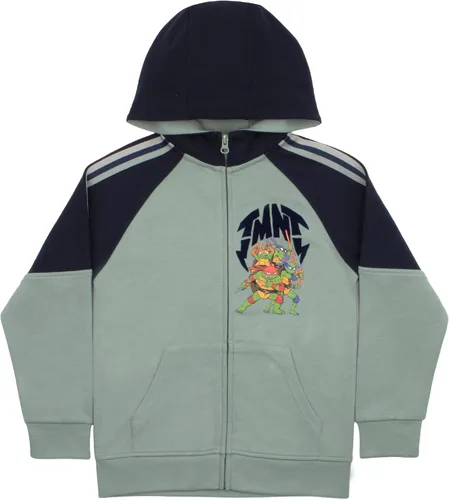 Vista 3 de Nickelodeon Teenage Mutant Ninja Turtles - Sudadera con capucha y pantalones deportivos con cremallera para niños, paquete de 2 unidades, conjunto