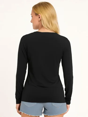 Vista 3 de Camisas atléticas de manga larga con absorción de humedad talles XS-4XL para mujer