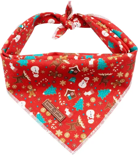 Vista 42 de Lionet Paws Bandana para Perro de Algodón Lavable Pañuelo Bufanda Bandana Triangular para Perros Pequeños Medianos y Grandes Cuadrícula Negra