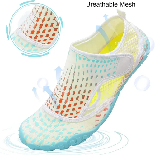 Vista 2 de Zapatos de agua para natación, para mujereshombres, de secado rápido, para playa, senderismo, buceo, navegación, río, deportes acuáticos al aire