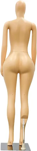 Vista 4 de Maniquí femenino de estilo brasileño – Forma de vestido de exhibición de cuerpo completo para ropa, tienda minorista y fotografía – tono de piel