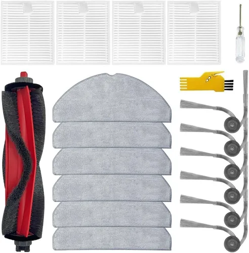 Vista 5 de Kit de accesorios para Roborock S5 S6 S50 E25 E20 E35 Xiaomi Mi Robot Xiaomi Mijia Piezas de repuesto de vacío robótico Cepillo principal y cepillo