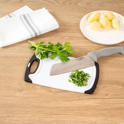 Vista 9 de Restaurantware Juego de tablas de cortar de 15.7 x 9.6 x 1.1 pulgadas, de plástico, antideslizante y reversible, tabla de preparación de alimentos