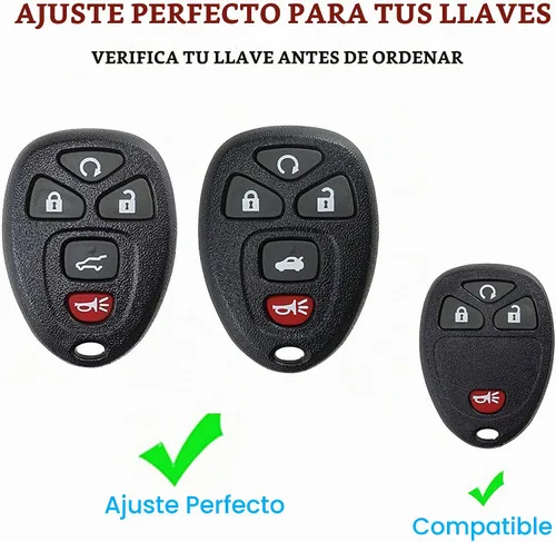 Vista 2 de Funda para llavero Chevy Suburban Tahoe GMC Acadia Yukon Cadillac Escalade Buick Enclave Negro-oro