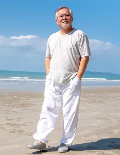 Vista 3 de Pantalones de yoga para hombre con cintura elástica de algodón