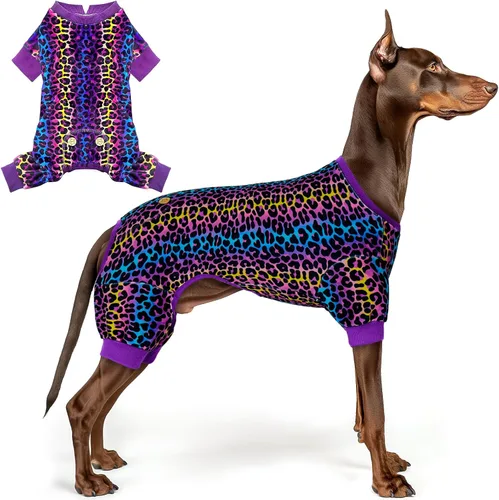 Vista 33 de KYEESE - Pijama de terciopelo para perros, con patrón de patos amarillos, ropa elástica y suave para cachorros y perros pequeños, mameluco cómodo