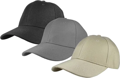 Vista 23 de Gelante - Gorra lisa de béisbol ajustable con correa trasera (3 unidades)