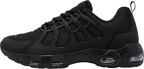 Vista 2 de LARNMERN Zapatos de trabajo antideslizantes para hombre, antideslizantes, informales, cómodos, para caminar, cocinero, cocina, transpirables
