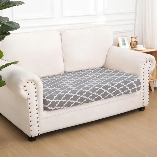 Vista 166 de hyha Fundas de cojín de sofá estampadas, fundas de sofá florales lavables para sofás con 2 cojines, fundas de cojín de patrón elástico para muebles