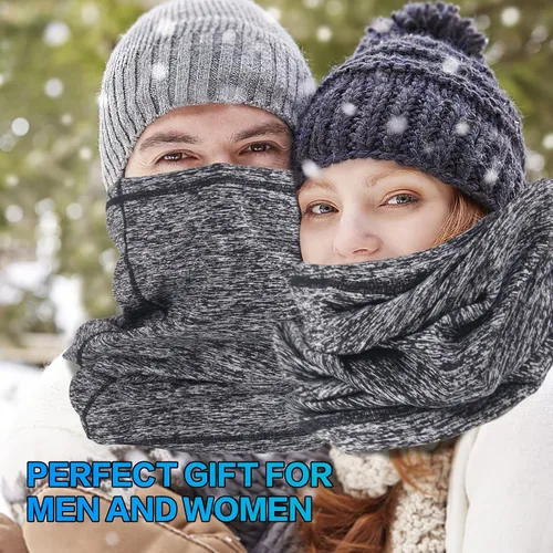 Vista 7 de Calentador de cuello, polaina de cuello polar para invierno, elástico, multiusos, resistente al viento, calentadores térmicos de cuello para mujeres