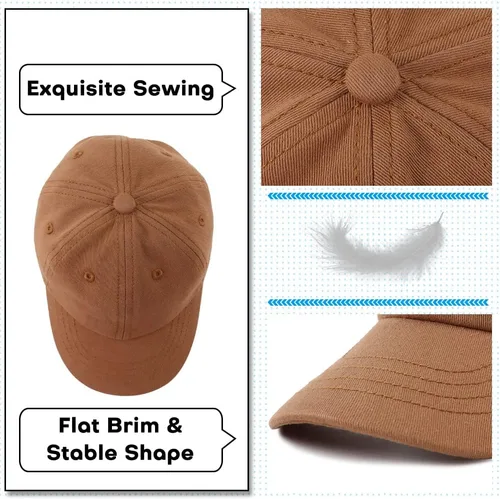 Vista 16 de Peecabe Gorra de béisbol para niños pequeños, unisex, de algodón, ajustable, para bebés, niños, gorra de béisbol para niñas de 1 a 5 años