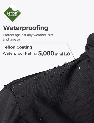 Vista 5 de Wantdo - Chaqueta impermeable 3 en 1 para mujer, abrigo de invierno cálido, resistente al viento, chaqueta de snowboard con capa de puffer