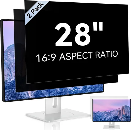 Vista 25 de Pantalla magnética de privacidad para MacBook Pro de 13 pulgadas (2016-2022, M1, M2), filtro de luz azul antirreflejos con cubierta de cámara