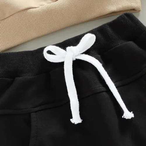 Vista 6 de Ehfomius Toddler Baby Boy Fall Winter Clothes Mama's Boy Long Sleeve Pullover Sweatshirt and Jogger Pants 2Pcs Set