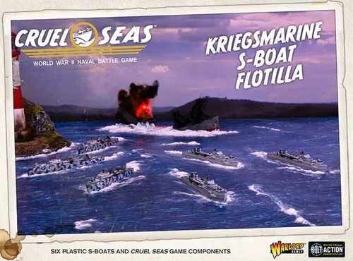 Vista 2 de Cruel Seas Kriegsmarine S-Boat Flotilla 1:300 WWII Naval Militar Wargaming Kit de modelo de plástico 782012001