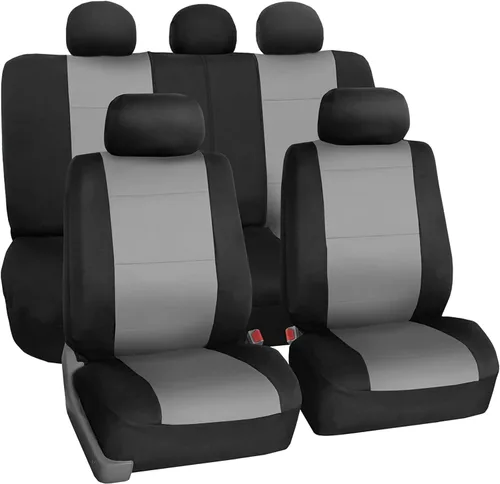 Vista 20 de FH Group Juego completo de fundas de neopreno impermeables para asiento de automóvil, de tres filas y 7 plazas, listas para bolsa de aire
